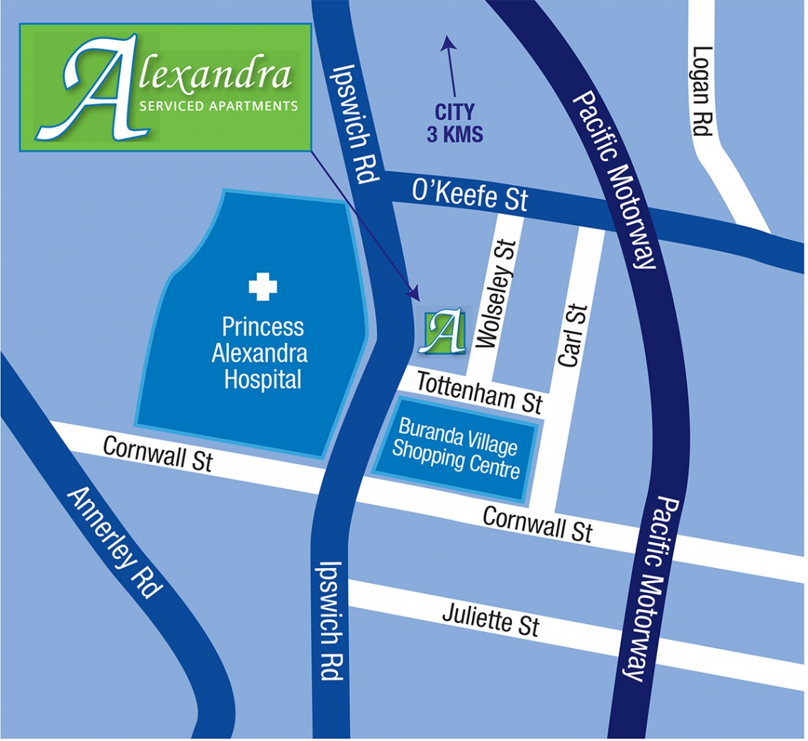 Our Location Conveniently Opposite The PA Hospital In Woolloongabba 