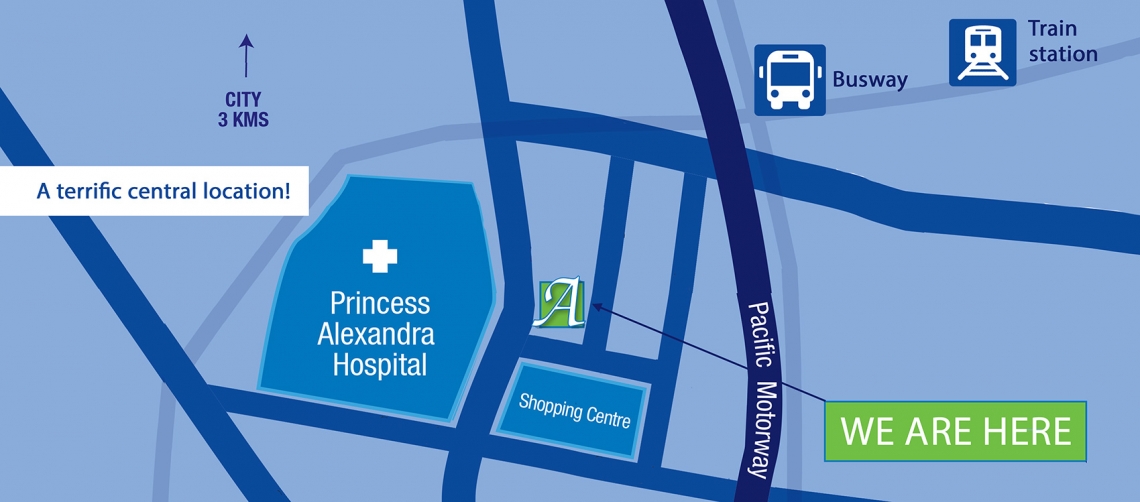 Princess Alexandra Hospital Ward Map   Map Large 